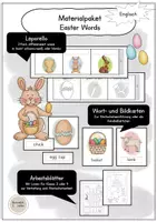 Vorschau - Arbeitsblätter - Englisch Materialpaket Ostern: Easter Words - Deckblatt