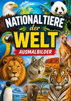 Vorschau - Mal- und Bastelvorlagen - Materialpaket Nationaltiere der Welt Ausmalbilder (196 Malvorlagen) - Deckblatt