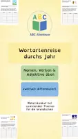 Vorschau - Arbeitsblätter - Materialpaket: Wortartenreise durchs Jahr - Frühling bis Winter - Deckblatt