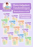 Vorschau - Arbeitsblätter - Wachsendes Materialpaket: Tandembögen für den Deutschunterricht - Deckblatt
