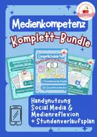 Vorschau - Stundenentwürfe - Medienkompetenz-Bundle: Social Media, Handy & digitale Lebenswelt - Deckblatt