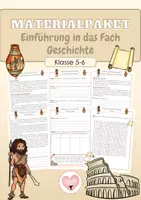Vorschau - Arbeitsblätter - Einführung in das Fach Geschichte - Deckblatt