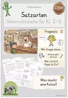 Vorschau - Stundenentwürfe - Satzarten - Unterrichtsreihe (differenziert für Klasse 2-5) - Deckblatt