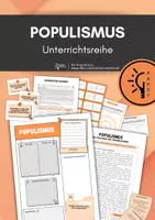 Vorschau - Arbeitsblätter - Sparpaket: Populismus – Gefahren der Demokratie - Unterrichtsreihe (Einstieg, Erarbeitung, Spiel, Simulation, Reflexion) - Deckblatt