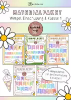 Vorschau - Anderer Materialtyp - Materialpaket - Wimpelkette Einschulung Klasse 1 Wimpelketten - Deckblatt