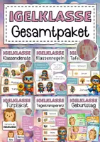 Vorschau - Arbeitsblätter - Igelklasse Materialpaket Klassentier Igel - Deckblatt