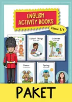 Vorschau - Mal- und Bastelvorlagen - English Activity Books - Materialpaket für die Grundschule - Deckblatt
