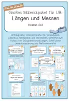 Vorschau - Stundenentwürfe - Großes Materialpaket für Unterrichtsbesuch zu Längen und Messen - Deckblatt