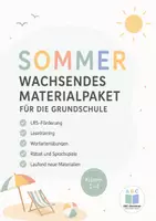 Vorschau - Arbeitsblätter - Wachsendes Sommerpaket Grundschule: Lesetraining, Wortarten & Rätsel - Deckblatt