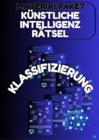 Vorschau - Arbeitsblätter - Künstliche Intelligenz Rätselpaket Klassifizierung-Materialpaket 1-8 Jg. 8-10 / Weiterbildung - Deckblatt