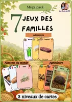 Aperçu - Apprentissages en autonomie - Méga pack de 9 ressources : 7 familles autour de l'alimentation - Page de couverture