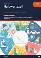 Vorschau - Arbeitsblätter - Halbwertszeit & Exponentialfunktionen – 30 realitätsnahe Abituraufgaben mit Lösungen - Deckblatt