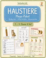 Vorschau - Arbeitsblätter - Materialpaket Haustiere Mega-Paket – Arbeitsblätter, Bildkarten & Wissenskarten für Klasse 1–4 / DaZ - Deckblatt
