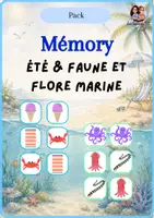 Aperçu - Apprentissages en autonomie - Pack 2 ressources : Mémory été & faune et flore marine - Page de couverture