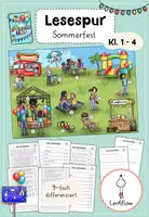 Vorschau - Arbeitsblätter - Lesespurgeschichte Sommer - Deckblatt