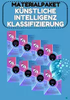 Vorschau - Arbeitsblätter - Künstliche Intelligenz Thema 1–8 (Definition, Abgrenzung, Stärken_Schwächen, Daten, Anwendung, Evaluierung, Konzepte, Testdrive) Materialpaket Jg. 7-10 - Deckblatt