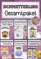 Vorschau - Arbeitsblätter - Schmetterlingsklasse Materialpaket Klassentier Schmetterling - Deckblatt
