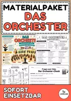 Vorschau - Arbeitsblätter - Materialpaket "Das Orchester" - Musik Jg.4-6 - Deckblatt