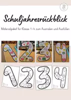 Vorschau - Arbeitsblätter - Materialpaket Schuljahresende Rückblick - Klasse 1-4 - Deckblatt