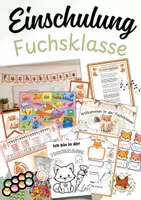 Vorschau - Arbeitsblätter - Materialpaket Einschulung - Fuchsklasse | 1. Klasse - Deckblatt