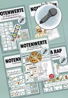 Vorschau - Stundenentwürfe - Materialpaket Notenwerte - Deckblatt