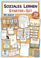 Vorschau - Mal- und Bastelvorlagen - Soziales Lernen an Grundschulen: Starter-Set / Beratung & Schulsozialarbeit / Classroom Management - Deckblatt