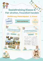 Vorschau - Unterrichtsreihen - Sozialtraining Klasse 2: Fair streiten und freundlich handeln · Materialpaket - Deckblatt