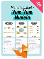 Vorschau - Arbeitsblätter - Materialpaket - Yum Yum Nudeln Instant Nudeln Experimente und Arbeitsblätter - Deckblatt