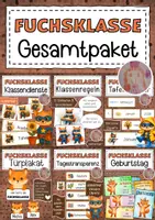 Vorschau - Arbeitsblätter - Fuchsklasse Materialpaket Klassentier Fuchs - Deckblatt