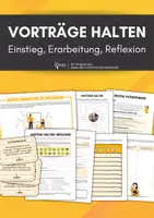 Vorschau - Arbeitsblätter - Materialpaket Vorträge halten - Deckblatt