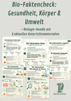 Vorschau - Arbeitsblätter - Bio-Faktencheck: Gesundheit, Körper & Umwelt – 6 aktuelle Unterrichtsmaterialien - Deckblatt