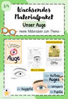 Vorschau - Arbeitsblätter - Wachsendes Materialpaket: Unser Auge (Kl. 3/4) - Deckblatt