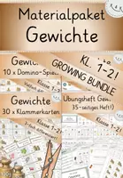 Vorschau - Arbeitsblätter - Materialpaket: Gewichte Klasse: 1-2, GROWING BUNDLE! - Deckblatt