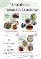 Vorschau - Arbeitsblätter - Materialpaket Töpfern fürs Wohnzimmer 12 Anleitungen - Deckblatt