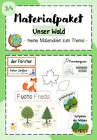 Vorschau - Stundenentwürfe - Materialpaket: Unser Wald (Kl. 3/4) - Deckblatt