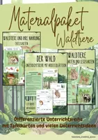 Vorschau - Unterrichtsreihen - Materialpaket Waldtiere - Differenzierte Unterrichtsreihe mit Tafelkarten - Deckblatt