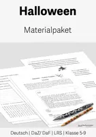 Vorschau - Arbeitsblätter - Materialpaket "Halloween" - 9 mehrseitige Materialien, Klasse 5-9 - Deckblatt