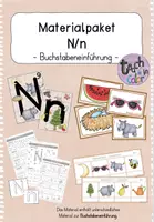 Vorschau - Arbeitsblätter - Buchstabeneinführung Nn - Materialpaket - Deckblatt