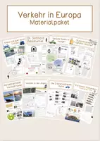 Vorschau - Stundenentwürfe - Materialpaket Verkehr in Europa - Deckblatt