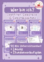Vorschau - Stundenentwürfe - Materialpaket: Wer bin ich? – Identität, Selbstbild & Vielfalt | Komplettpaket Ethik Klasse 7–9 - Deckblatt