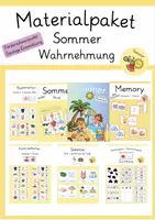 Vorschau - Arbeitsblätter - Materialpaket Sommer - Wahrnehmung fördern. Förderschule Geistige Entwicklung - Deckblatt