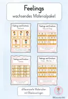 Vorschau - Spiele - Materialpaket Feelings and Emotions - Deckblatt