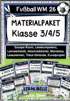 Vorschau - Unterrichtsreihen - Materialpaket Fußball WM 26 für Klasse 3/4/5 - Deckblatt
