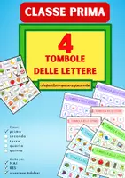 anteprima - Giochi - 4 TOMBOLE DELLE LETTERE – CLASSE PRIMA - Pagina di copertina