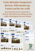 Vorschau - Unterrichtsreihen - Frühes Mittelalter Komplettset: Westrom, Völkerwanderung, Franken und Karl der Große - Deckblatt