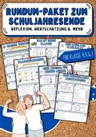 Vorschau - Arbeitsblätter - Rundum-Paket zum Schuljahresende | Reflexion, Wertschätzung & mehr | Klassenstufe 4, 5, 6, 7 | wachsendes Materialpaket - Deckblatt
