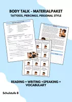Vorschau - Arbeitsblätter - Materialpaket BODY TALK (More 4 Unit 9) Tattoos Piercings Personal Style - Deckblatt
