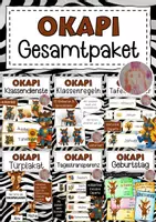 Vorschau - Arbeitsblätter - Okapiklasse Materialpaket Klassentier Okapi - Deckblatt