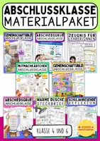 Vorschau - Arbeitsblätter - Schuljahresende Abschlussklasse - Deckblatt