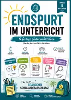Vorschau - Spiele - Endspurt im Unterricht: 5 fertige Unterrichtsideen für die letzten Schulwochen vor den Sommerferien - Deckblatt
